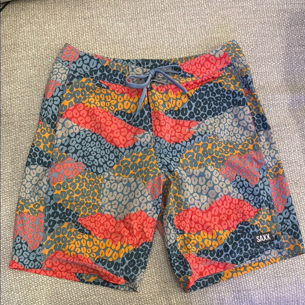 SAXX Men's Multicolor Swim Shorts